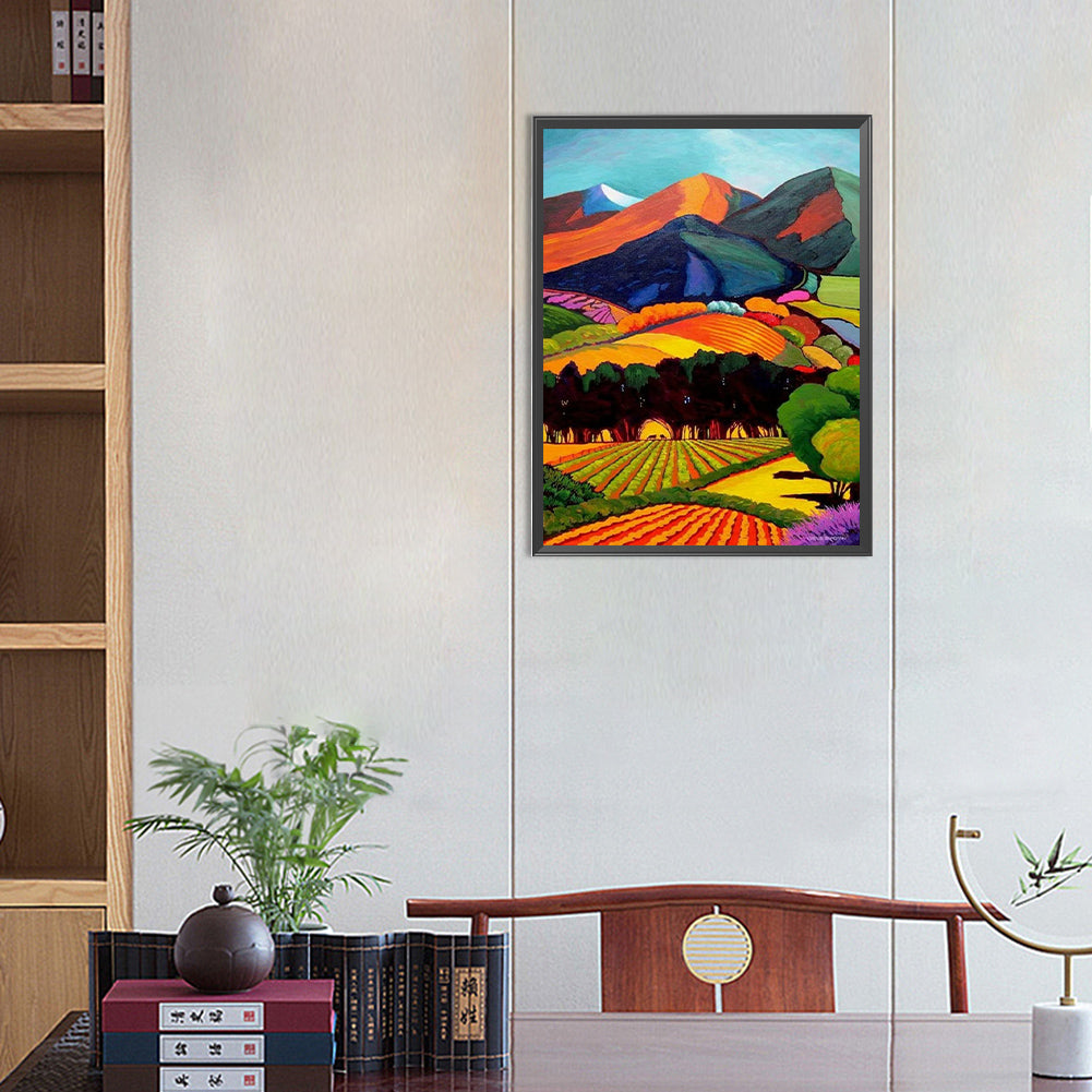 Pastoral In The Mountains - Full Round Drill Diamond Painting 40*50CM