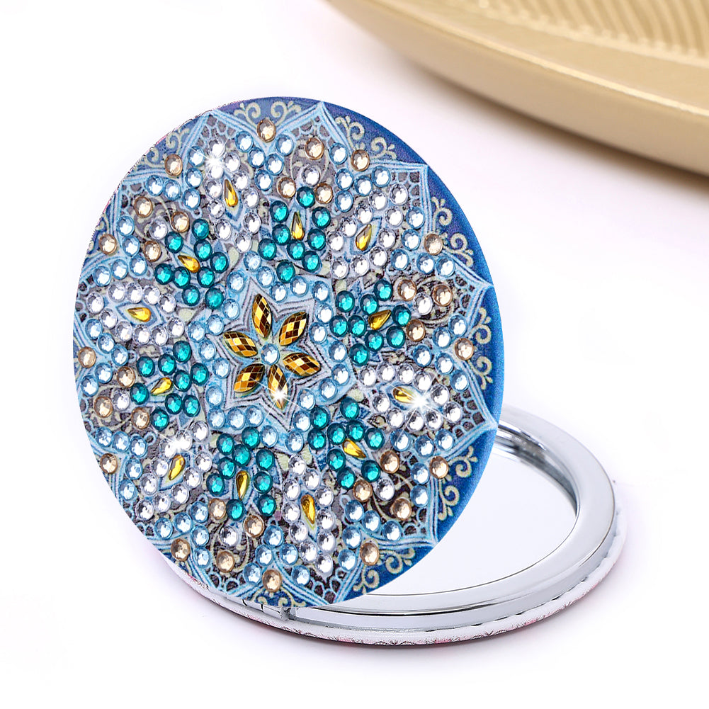 DIY Diamond Painting Makeup Mirror Portable Diamond Art Mosaic Makeup Mirror