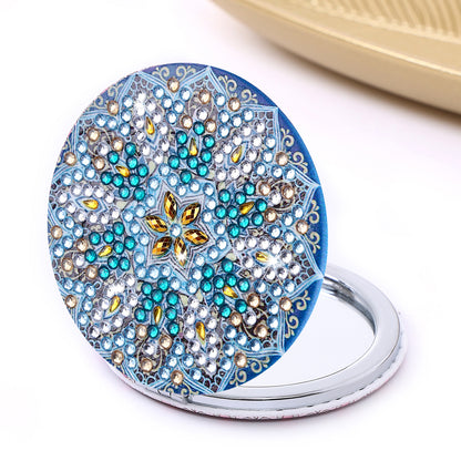 DIY Diamond Painting Makeup Mirror Portable Diamond Art Mosaic Makeup Mirror