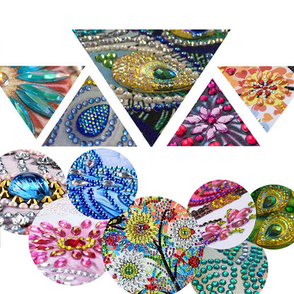 DIY Diamond Painting Makeup Mirror Portable Diamond Art Mosaic Makeup Mirror