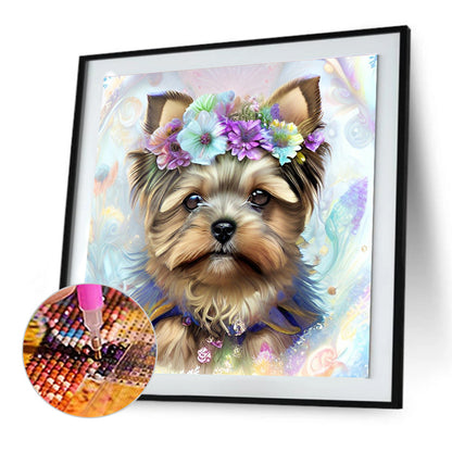 Yorkshire Terrier - Full Round Drill Diamond Painting 30*30CM