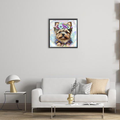 Yorkshire Terrier - Full Round Drill Diamond Painting 30*30CM