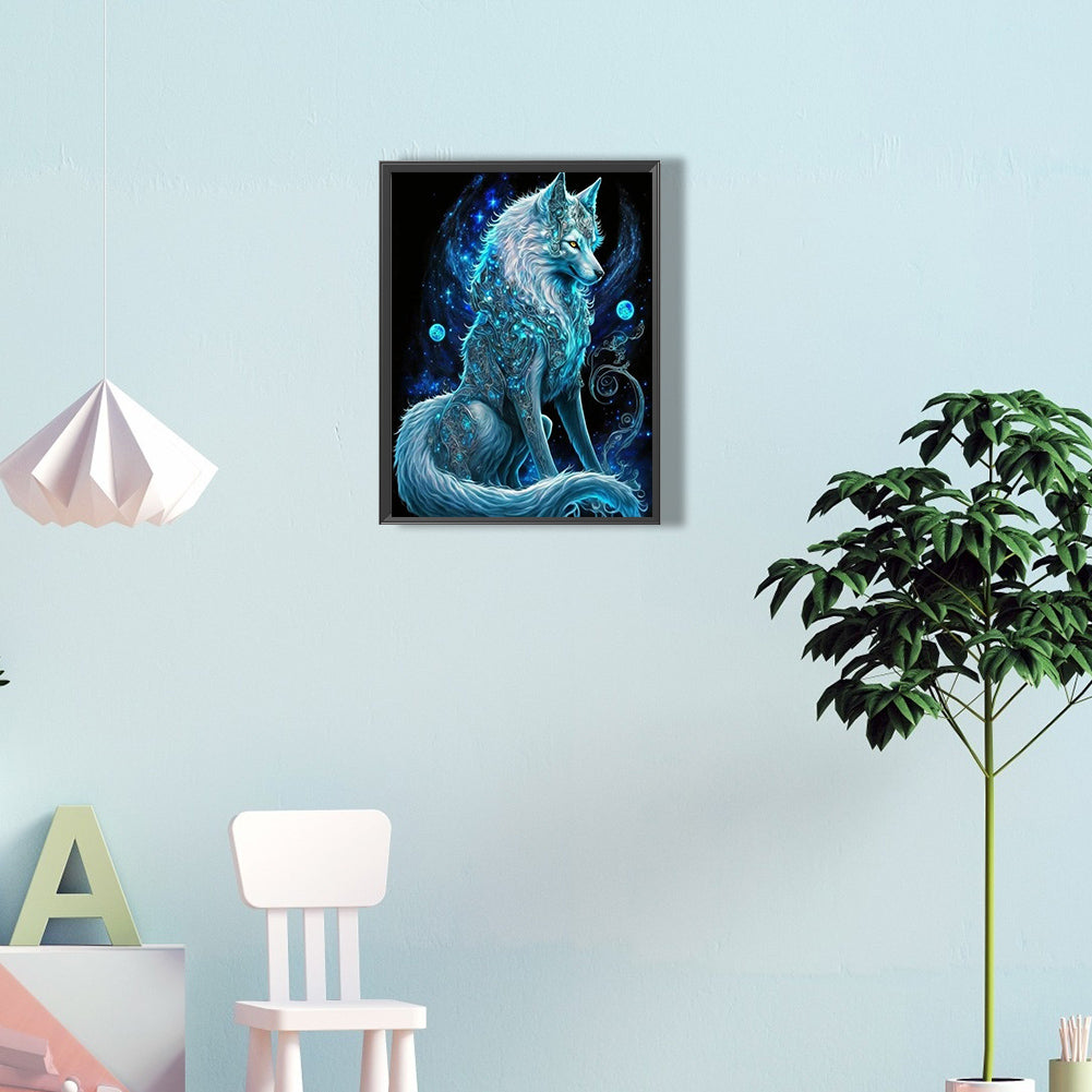Arctic Wolf - Full Round Drill Diamond Painting 30*40CM