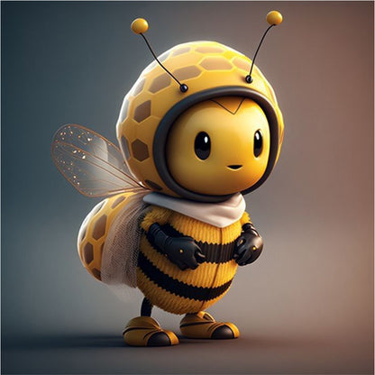 Yellow Ladybug - Full Round Drill Diamond Painting 30*30CM