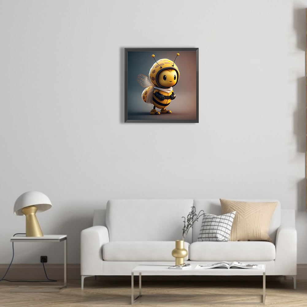 Yellow Ladybug - Full Round Drill Diamond Painting 30*30CM