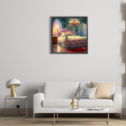 Princess Bedroom - Full Round Drill Diamond Painting 30*30CM