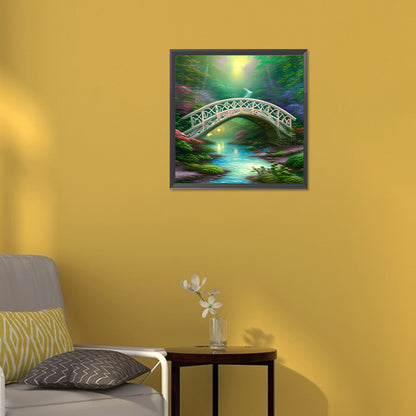 Park Arch Bridge - Full Round Drill Diamond Painting 30*30CM