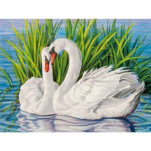 Swan - Full Square Drill Diamond Painting 40*30CM