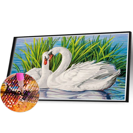 Swan - Full Square Drill Diamond Painting 40*30CM