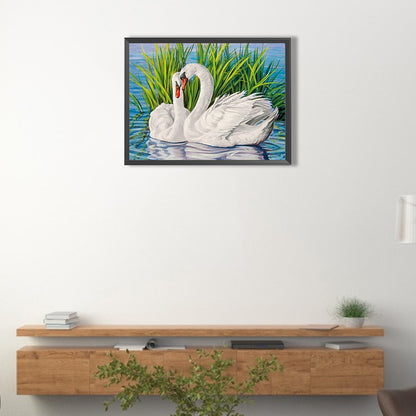 Swan - Full Square Drill Diamond Painting 40*30CM