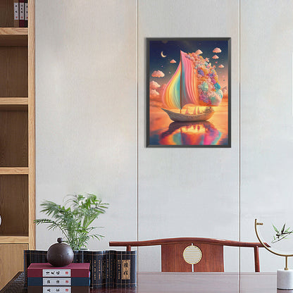 Fantastic Fancy Sailing - Full Round Drill Diamond Painting 30*40CM