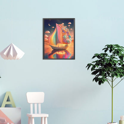Fantastic Fancy Sailing - Full Round Drill Diamond Painting 30*40CM