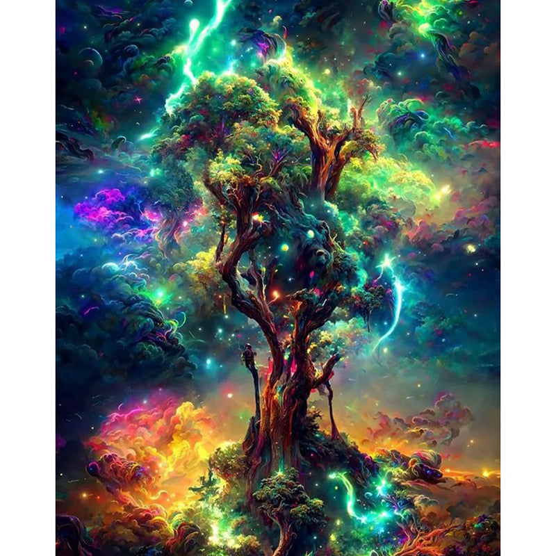 Dream Wisdom Tree - Full Square Drill Diamond Painting 40*50CM