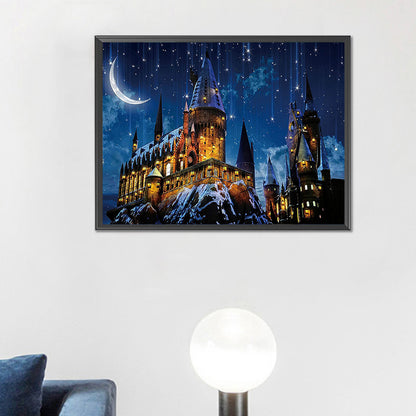 Castle At Night - Full Round Drill Diamond Painting 35*45CM