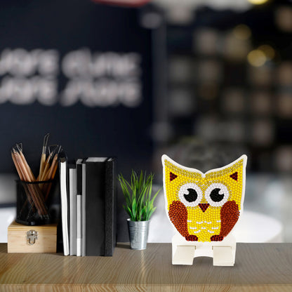 DIY Diamond Art Mobile Phone Stand Rack for Desktop Handmade Crystal Resin Craft