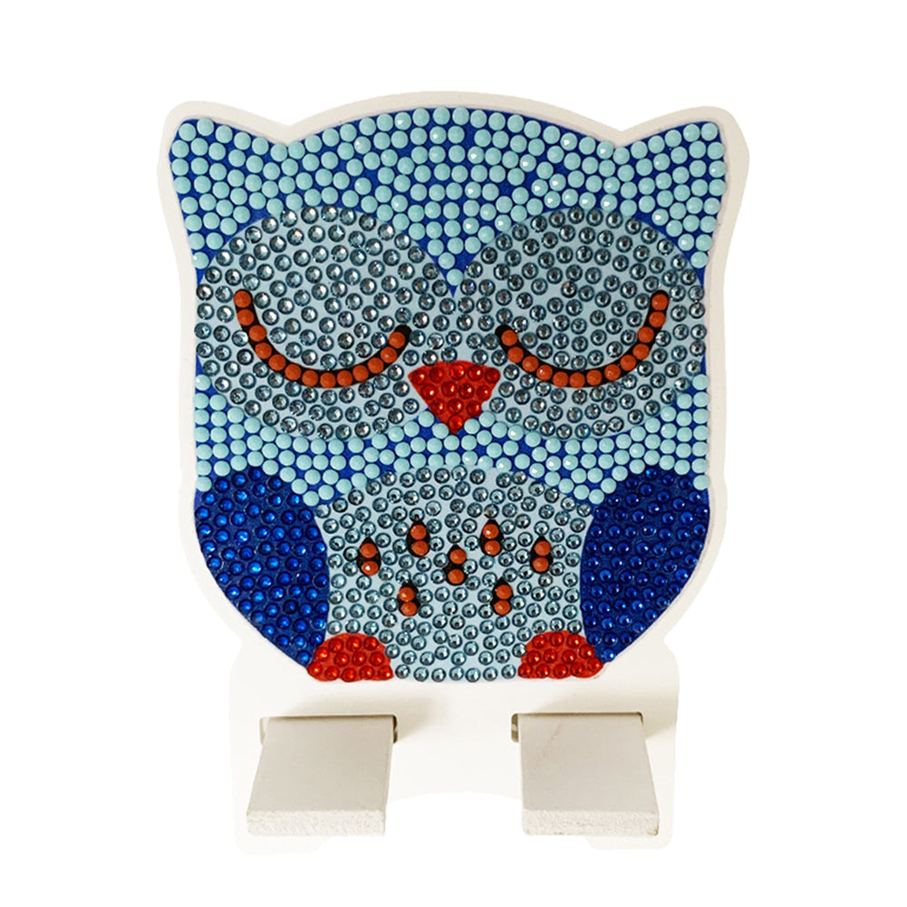 DIY Diamond Art Mobile Phone Stand Rack for Desktop Handmade Crystal Resin Craft