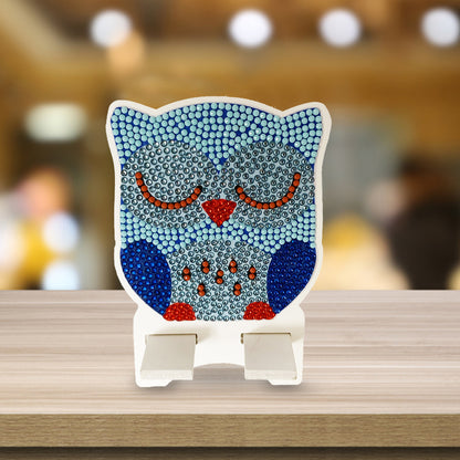 DIY Diamond Art Mobile Phone Stand Rack for Desktop Handmade Crystal Resin Craft