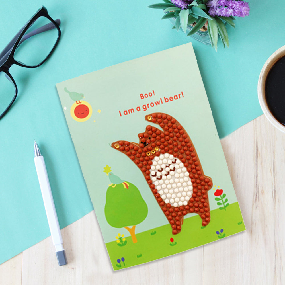 8pcs Diamond Art Crystal Sketchbook Paper DIY Creative Diamond Mosaic Diary Book