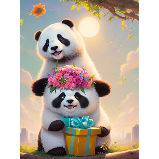Red Panda - Full Round Drill Diamond Painting 30*40CM