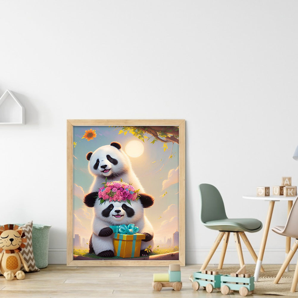 Red Panda - Full Round Drill Diamond Painting 30*40CM