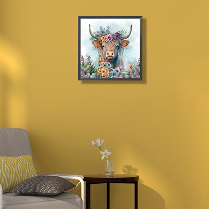 Highland Cattle - Full Round Drill Diamond Painting 30*30CM