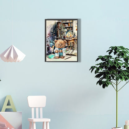 Teddy Bear - Full Round Drill Diamond Painting 30*40CM