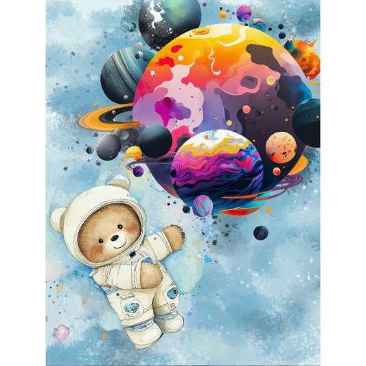 Teddy Bear - Full Round Drill Diamond Painting 30*40CM