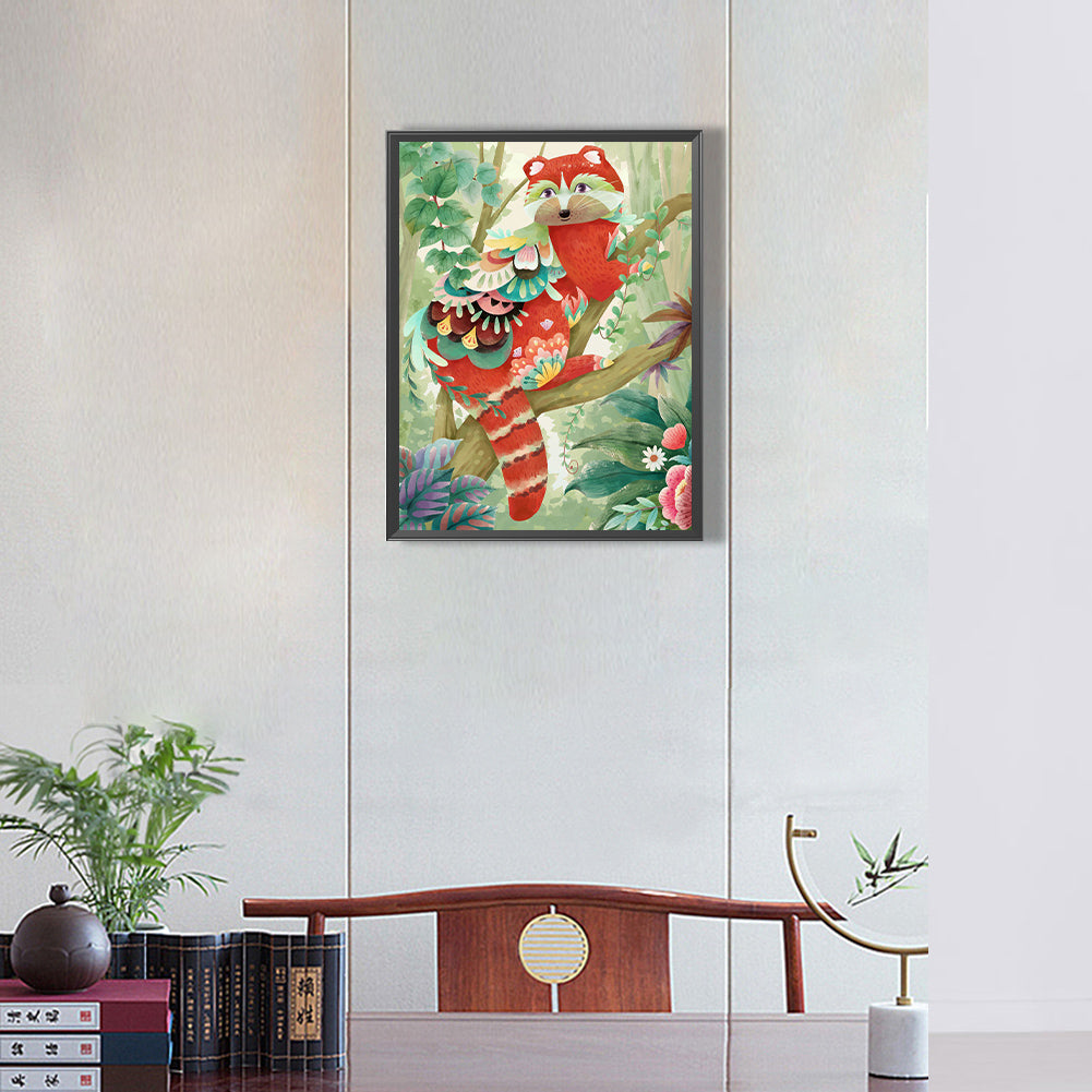 Raccoon - Full Round Drill Diamond Painting 30*40CM