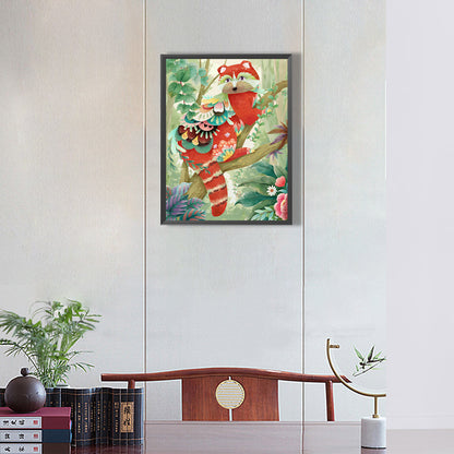 Raccoon - Full Round Drill Diamond Painting 30*40CM
