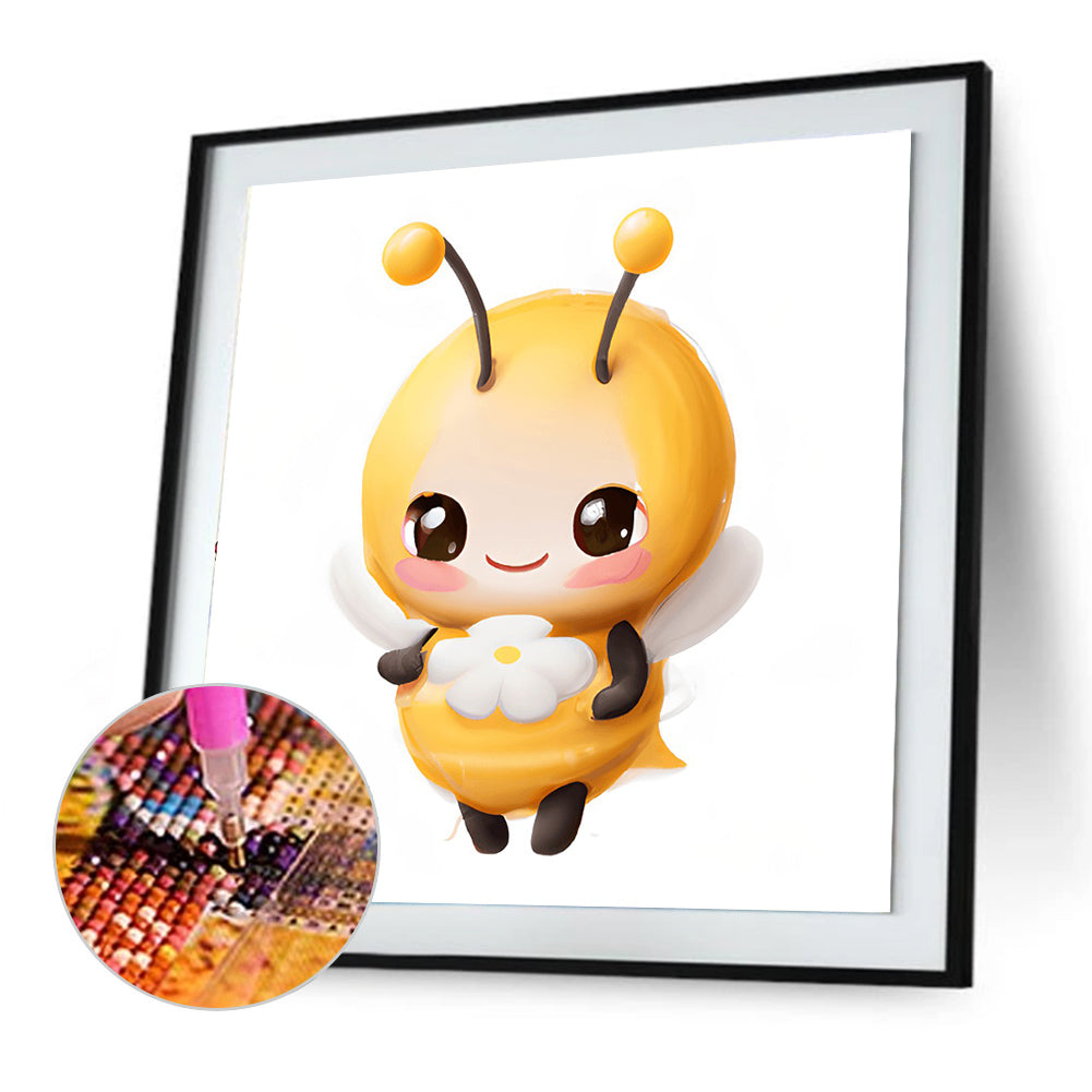 Big Head Animal Bee - Full Round Drill Diamond Painting 30*30CM