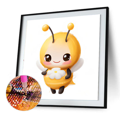 Big Head Animal Bee - Full Round Drill Diamond Painting 30*30CM