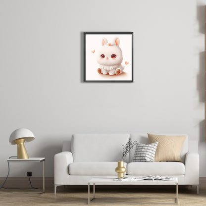 Big Head Animal Bunny - Full Round Drill Diamond Painting 30*30CM