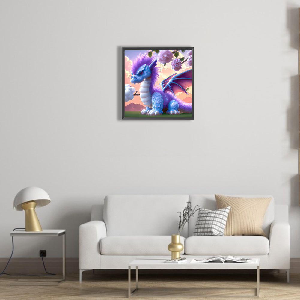Cartoon Pterodactyl - Full Round Drill Diamond Painting 30*30CM