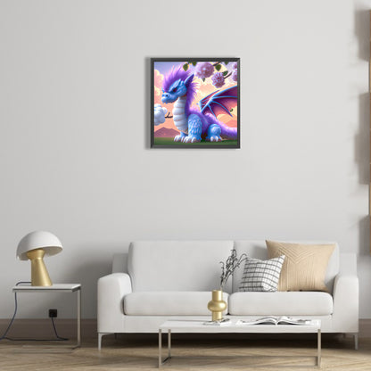 Cartoon Pterodactyl - Full Round Drill Diamond Painting 30*30CM