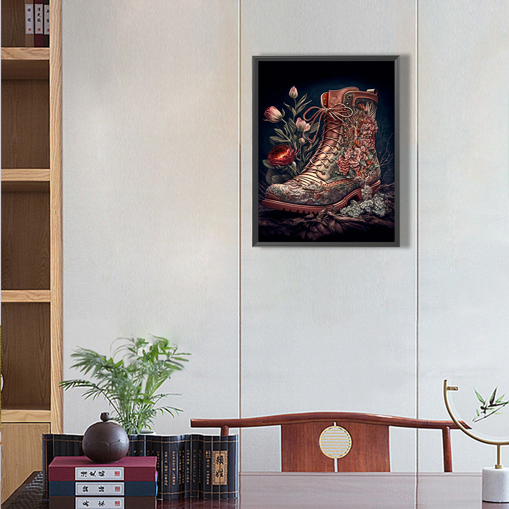 Vintage Martin Boots - Full Round Drill Diamond Painting 30*40CM