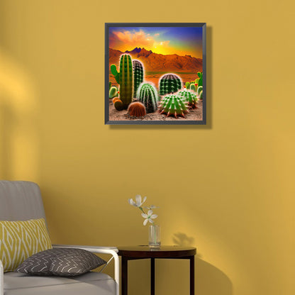 Alpine Cactus - Full Square Drill Diamond Painting 50*50CM