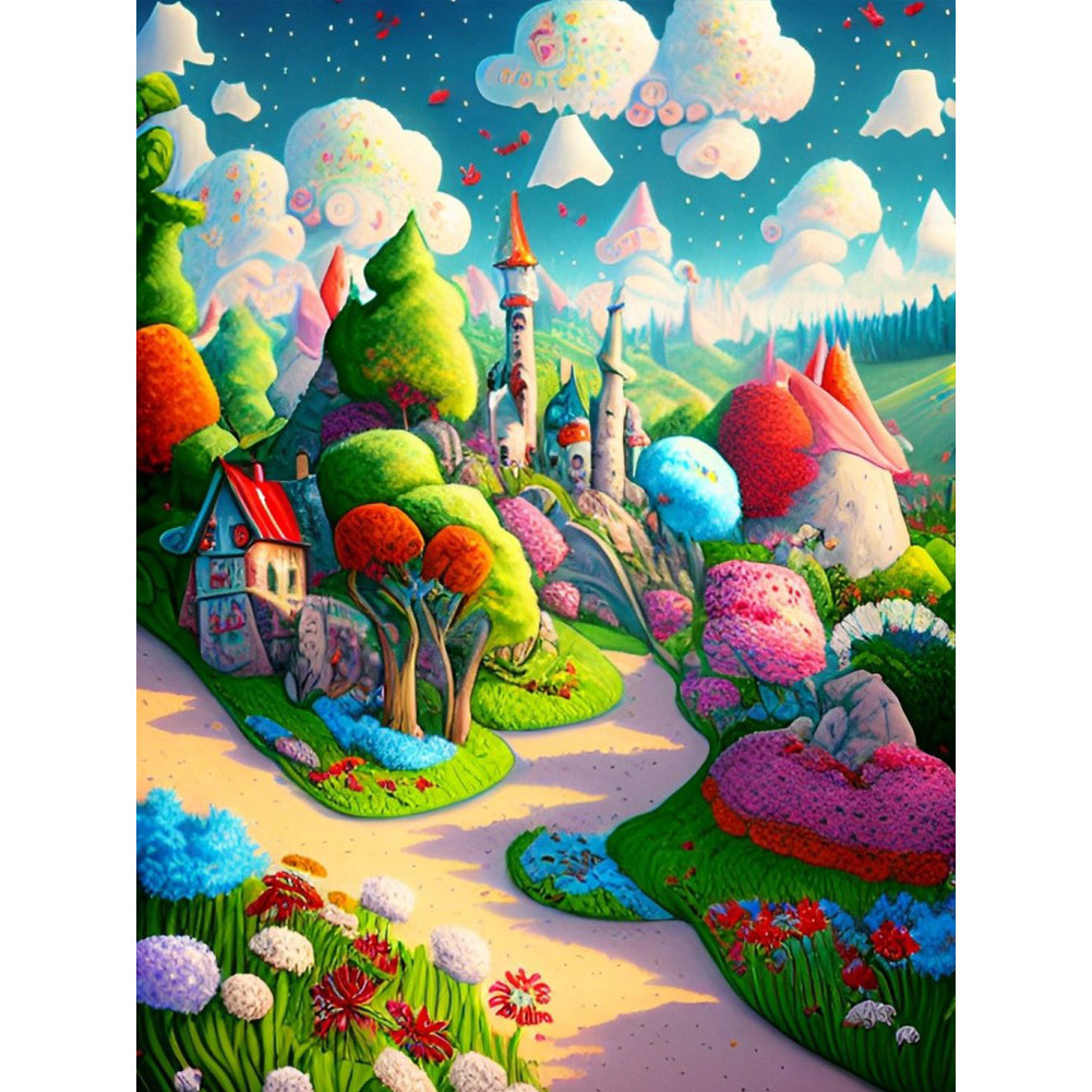 Colorful World - Full Round Drill Diamond Painting 30*40CM