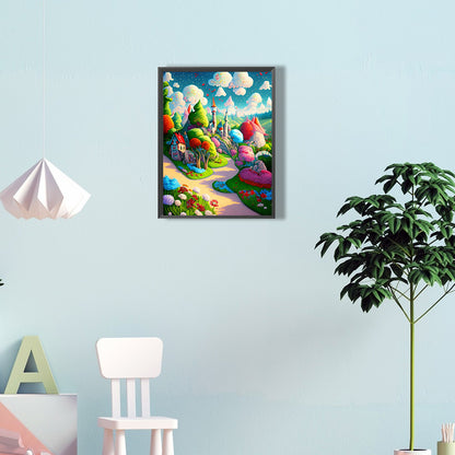 Colorful World - Full Round Drill Diamond Painting 30*40CM