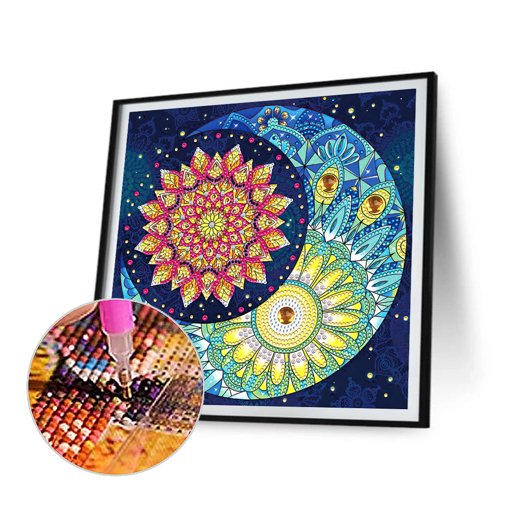 Sun And Moon - Special Shaped Drill Diamond Painting 30*30CM