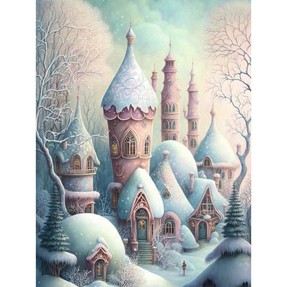 Winter Cabin - Full Square Drill Diamond Painting 30*40CM