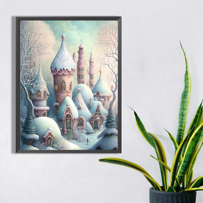 Winter Cabin - Full Square Drill Diamond Painting 30*40CM