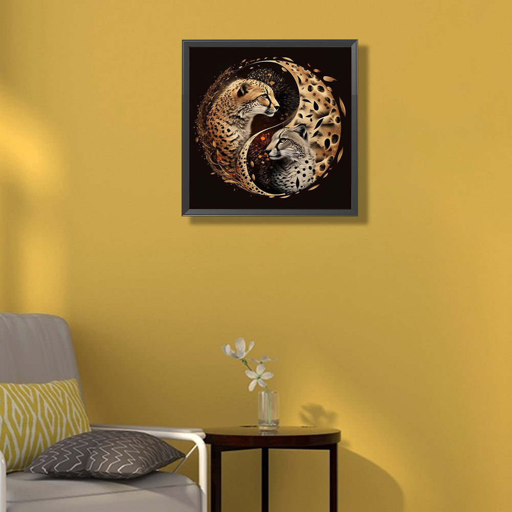 Tai Chi Animal - Leopard - Full Square Drill Diamond Painting 40*40CM