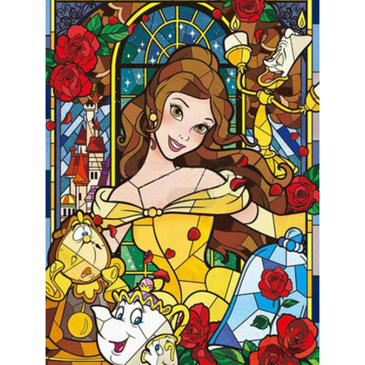 Disney Rapunzel Glass Painting - Full Square Drill Diamond Painting 30*40CM