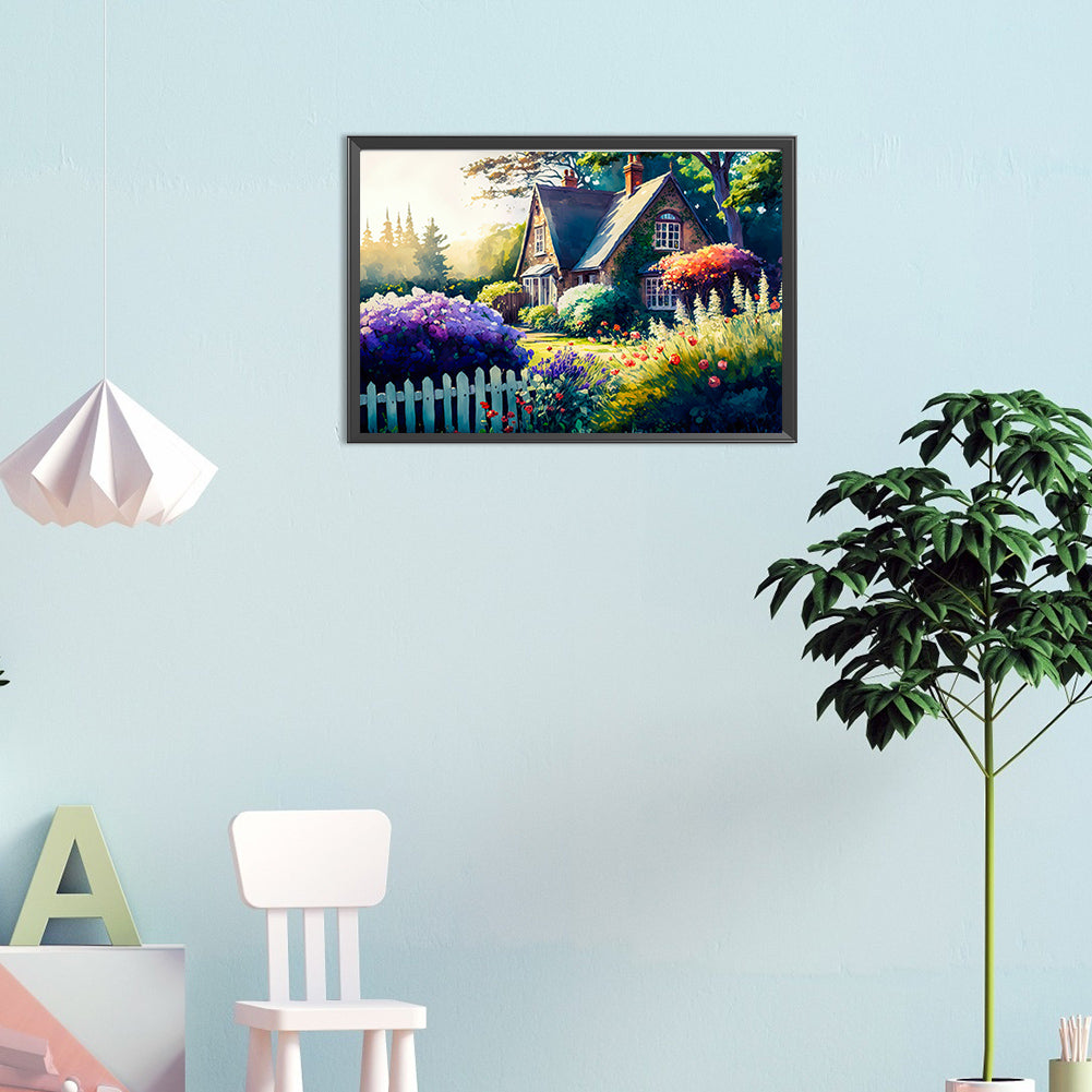 Back Yard - Full Round Drill Diamond Painting 45*30CM