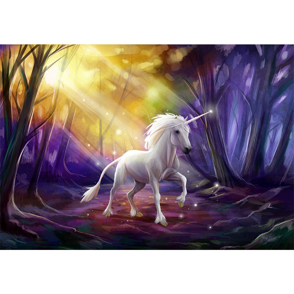 Unicorn - Full Round Drill Diamond Painting 50*35CM