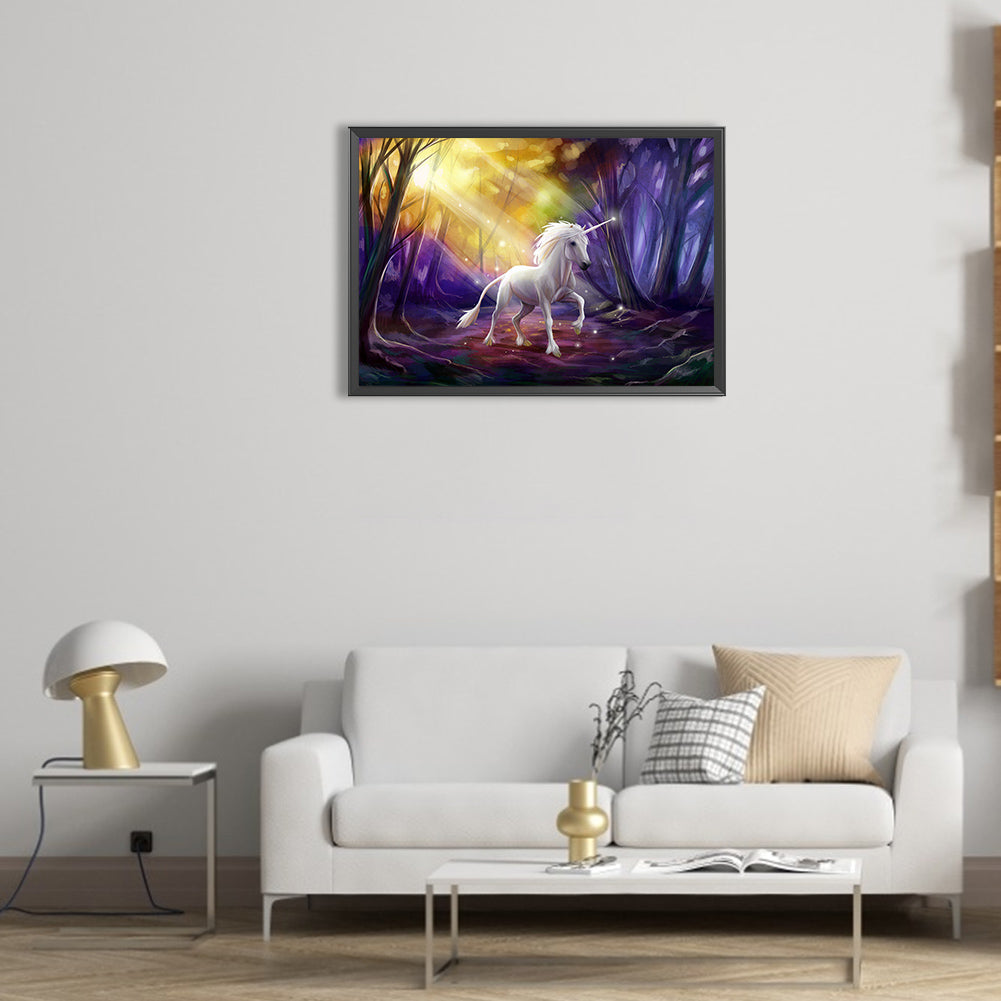 Unicorn - Full Round Drill Diamond Painting 50*35CM