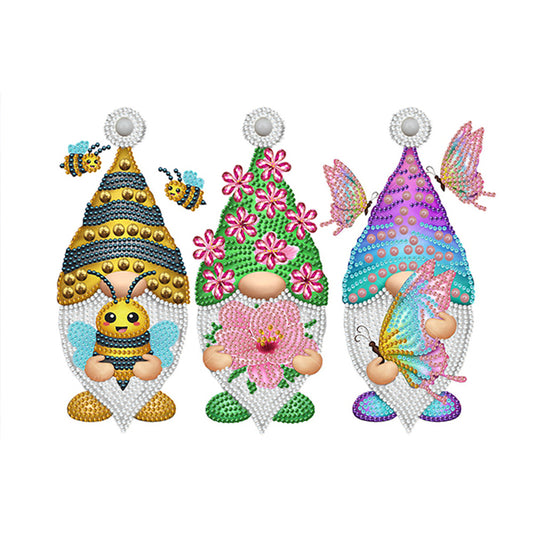 Bee Season Gnome - Special Shaped Drill Diamond Painting 40*30CM