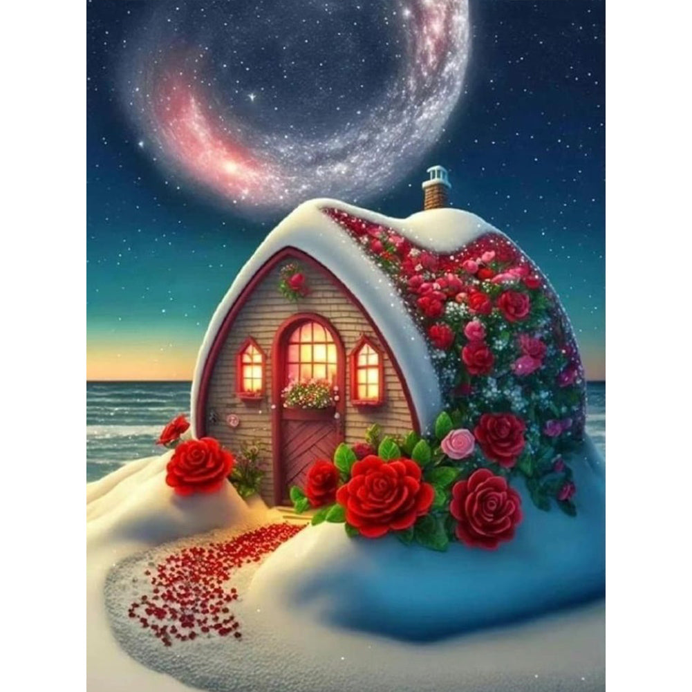Colorful House - Full Round Drill Diamond Painting 30*40CM