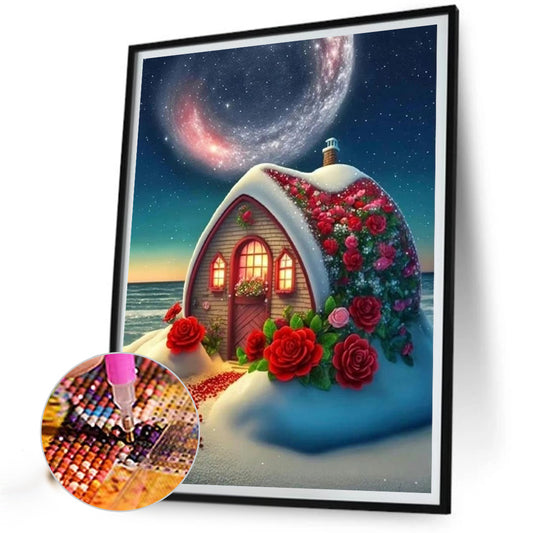 Colorful House - Full Round Drill Diamond Painting 30*40CM