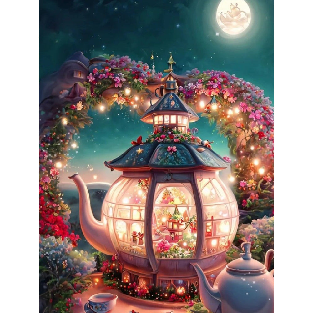Colorful House - Full Round Drill Diamond Painting 30*40CM
